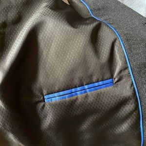 KENNETH COLE Men’s Black Long Sleeve Single Breasted Button Wool Coat - 48R